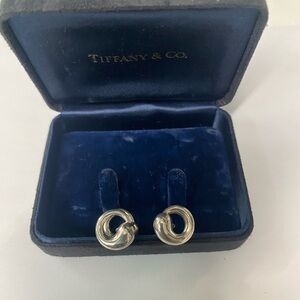 Authentic Tiffany & Co. Elsa Peretti Sterling Silver Eternal Circle Cufflinks